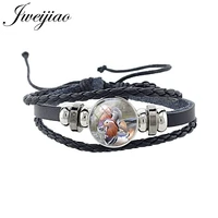 jweijiao new handmade weave colorful animal world leather bracelet charm bracelets punk jewelry accessories gifts md20