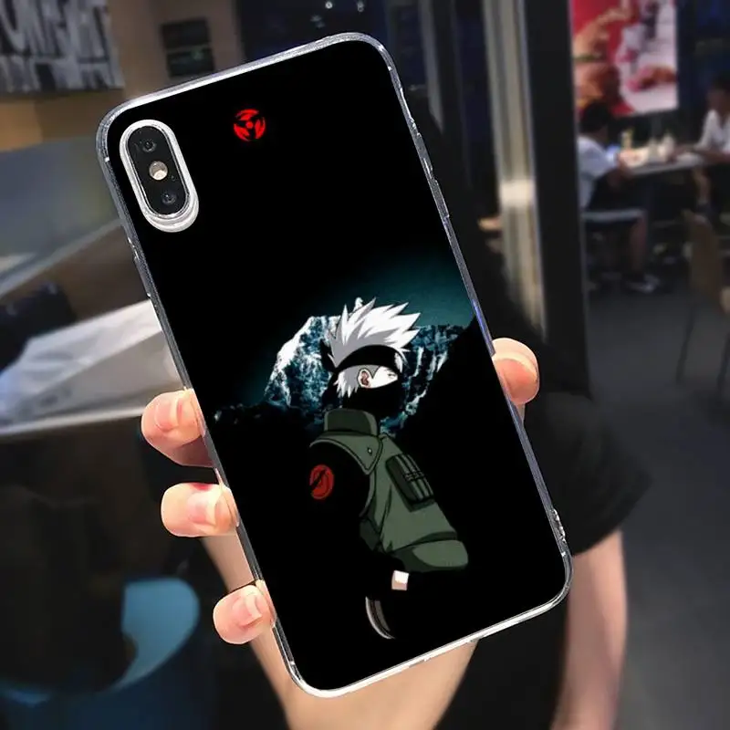 

Naruto Kakashi Japan anime Phone Case Transparent soft For iphone 5 5s 5c se 6 6s 7 8 11 12 plus mini x xs xr pro max