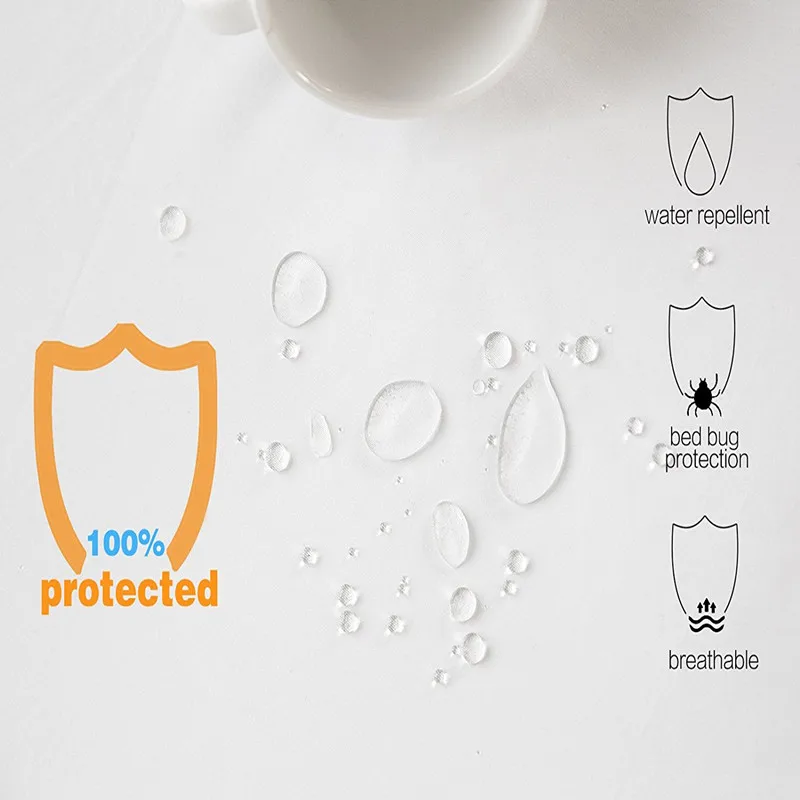 Мягкий водонепроницаемый чехол для матраса гипоаллергенный все размеры | Дом и