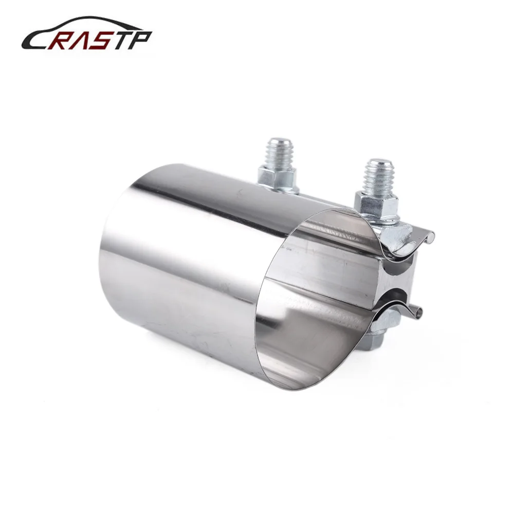 

RASTP- 2.25" 2.5" 3.0" Stainless Exhaust Lap Joint Exhaust Band Clamp Car Exhaust Sleeve Butt Joint Clamp RS-CR1013
