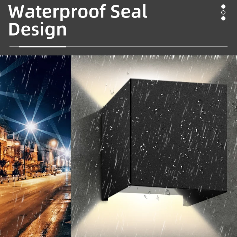 

LED Wall Lamps IP65 Waterproof Indoor Outdoor Lighting Aluminum Wall Light For Home Bedroom Bedside Living Room Led Garden Porch