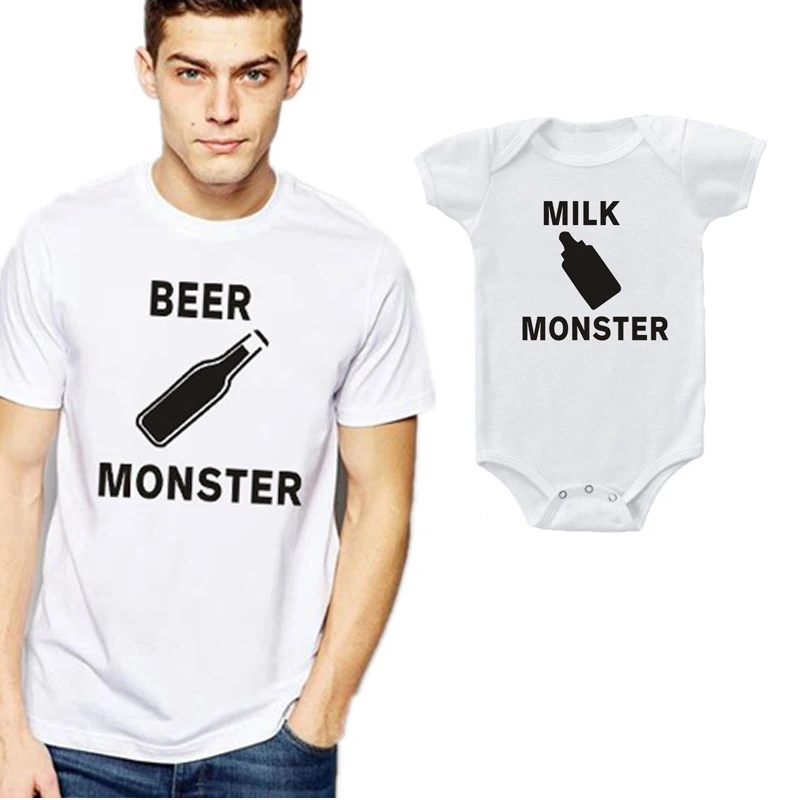 Пивное молоко забавная Футболка с принтом для папы детское боди подарок на день