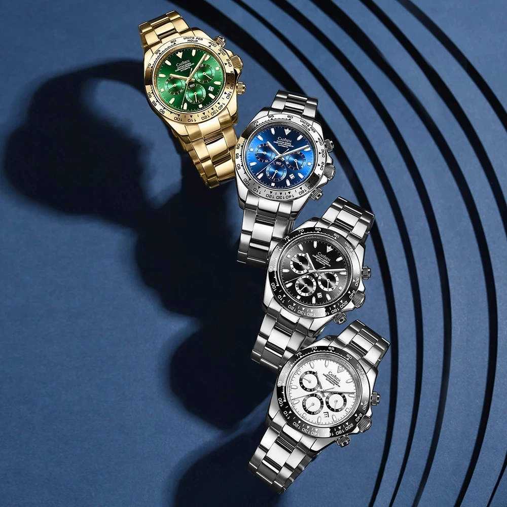 

Automatic Watch CADISEN Design 2021 New Mechanical Wristwatch Men Stainless Steel Waterproof Fashion Watch Top Luxury Gold Watch