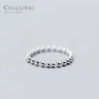 Кольцо женское из серебра 925 пробы, с круглым бисером, 2020