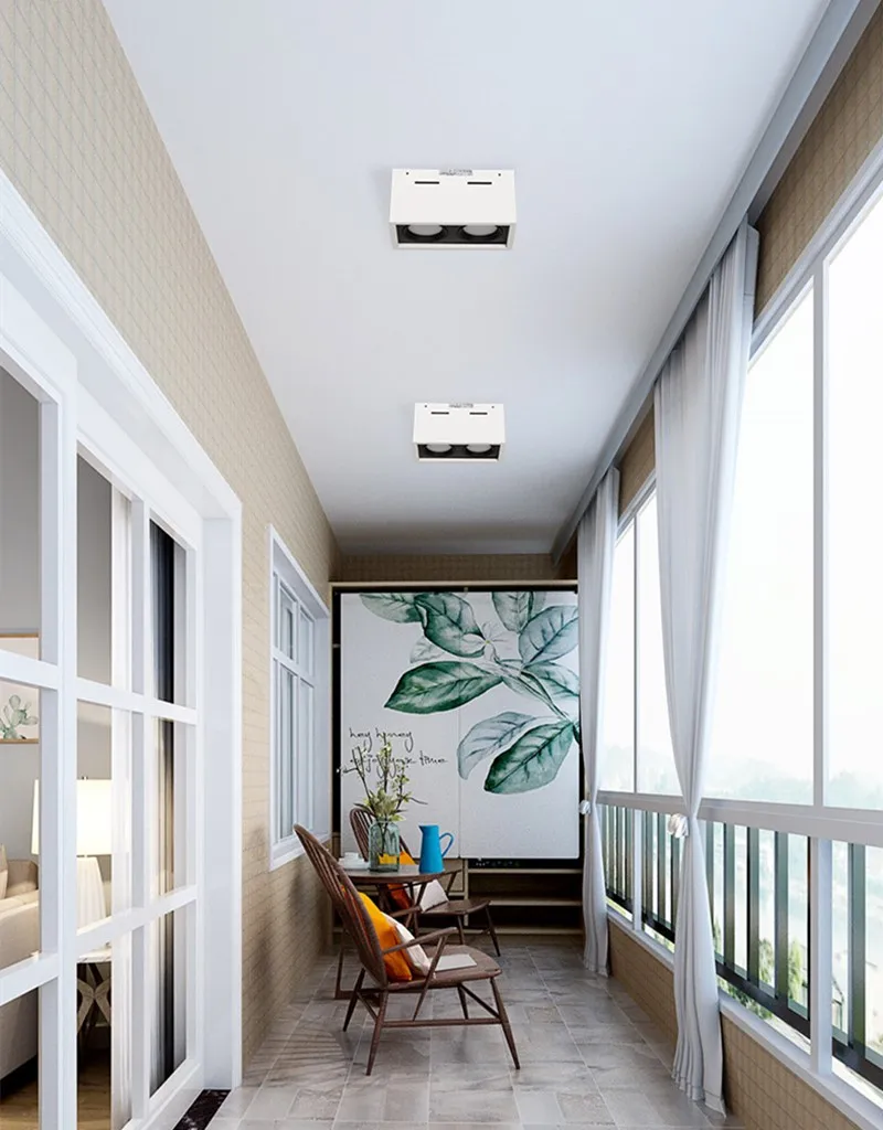 

Square COB LED dimmable Downlights 10W 15W 20W 30W Surface Mounted LED Ceiling Lamps Spot Light LED Downlights AC85V-265V
