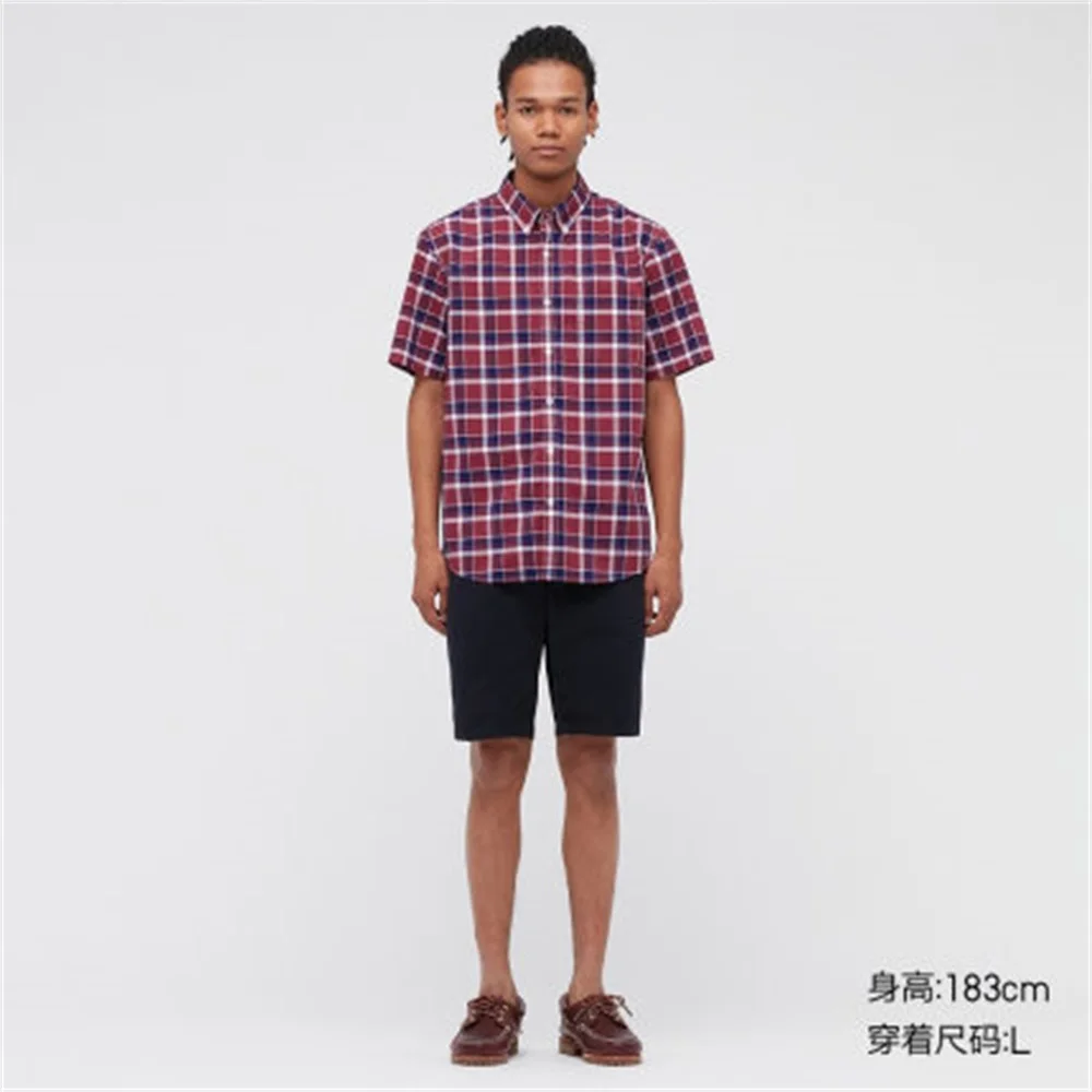 

2021 men's plaid shirt