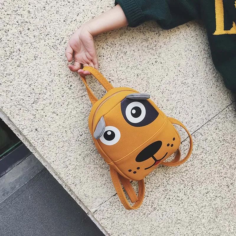 Модный детский рюкзак для женщин из искусственной кожи с милой собакой школьные