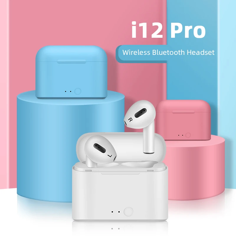 Беспроводные Bluetooth-наушники Air i12 Pro TWS водонепроницаемые наушники с зарядным