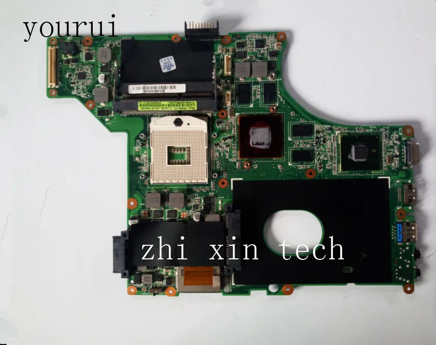 Yourui para Asus Original Computador Portátil Placa-mãe N82jv Mainboard Rev 2.0 Ddr3 69n0hpm10d07 Teste de Trabalho Perfeito Placa-mãe para notebook