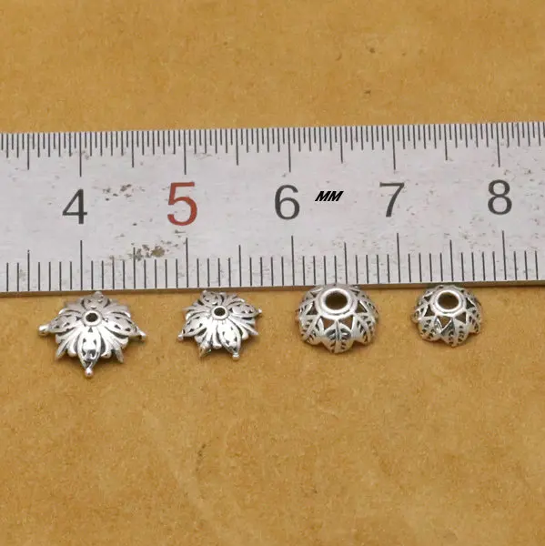 925 Sterling Silver Accessories Beads Caps for DIY Jewelry Making S925 Findings&ampComponents | Украшения и аксессуары