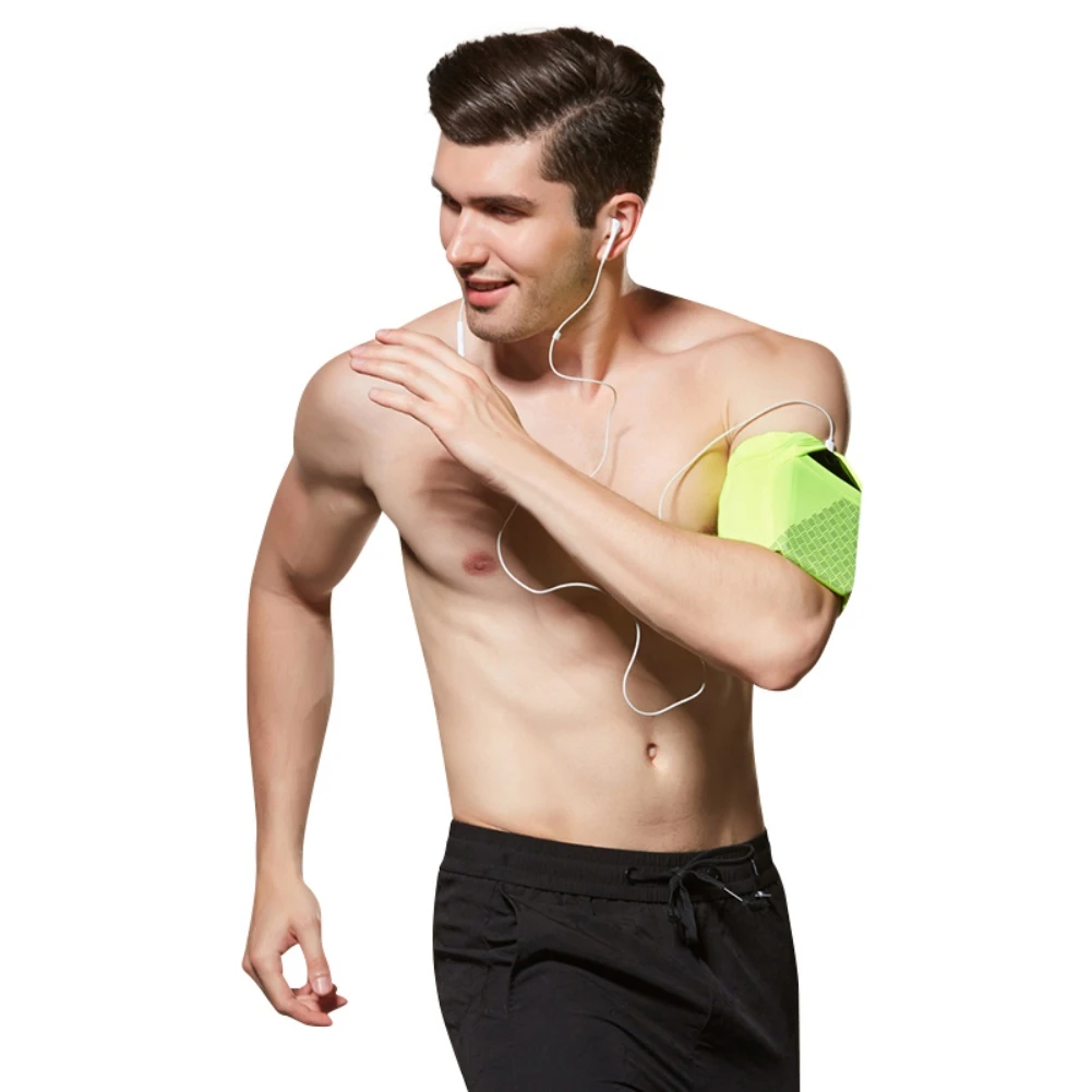 

Светоотражающая эластичная спортивная сумка на запястье для йоги, мобильный телефон, сумка для бега, удобный ремень на руку