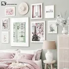 Старая архитектура двери окна Пейзаж Плакат цветочный принт холст настенная живопись фотография Скандинавское украшение для дома картина