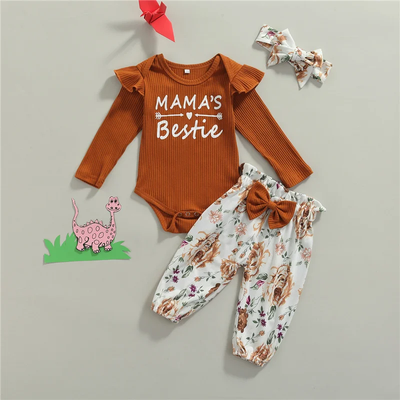 

3 шт., детский комплект одежды с длинным рукавом, на возраст 0-2 года