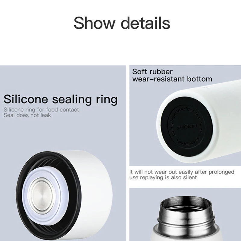 

FEIJIAN Thermos Bottle,Intelligent Temperature Display Water Bottle, Smart Stainless Steel Vacuum Flask,BPA Free