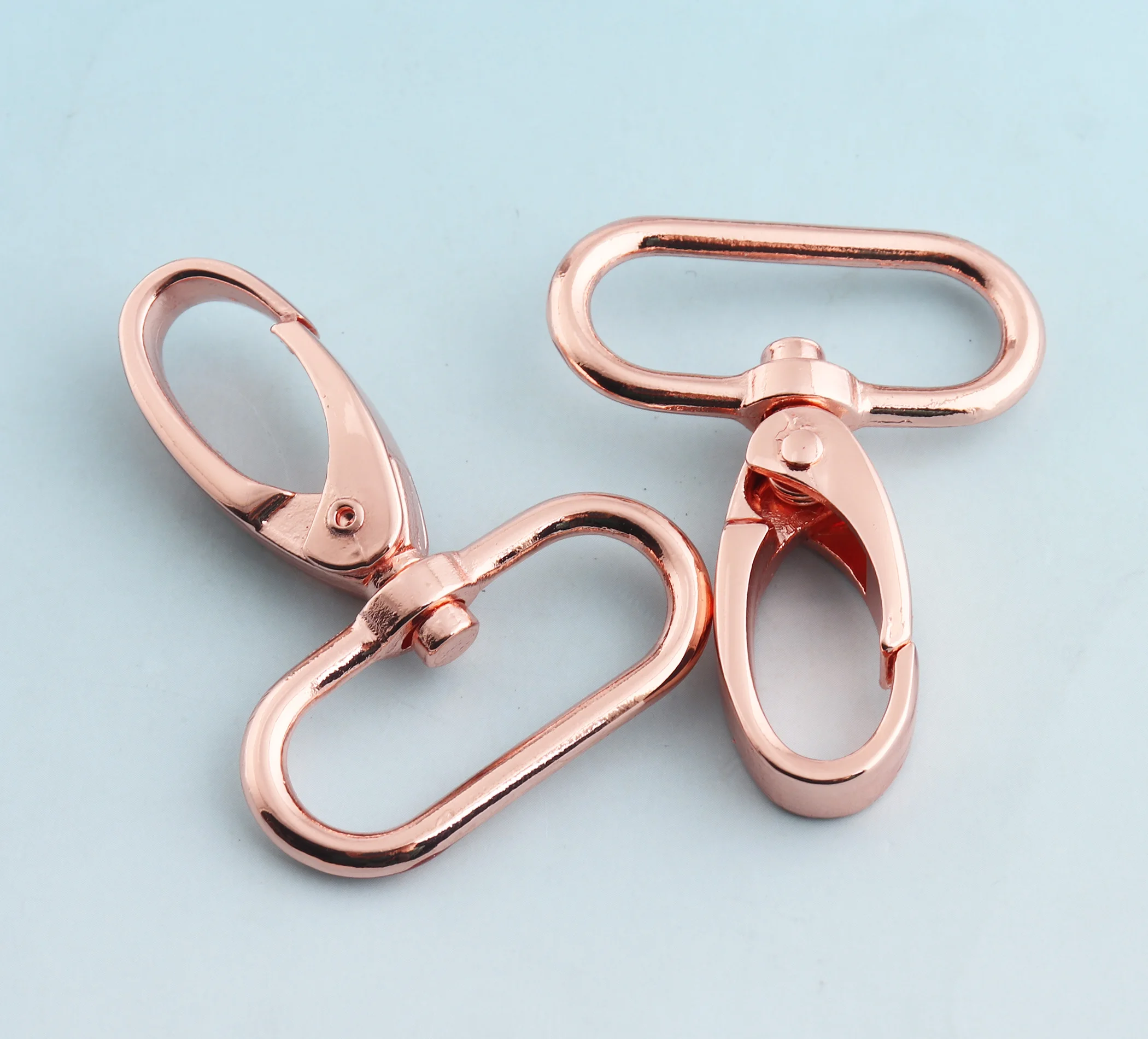 Розовое золото поворотная застежка 32 мм ремешок брелки крючок кошелек Пружинная