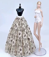 11 5 khaki floral 2pcsset bikini skirt for barbie doll dress outfits monokini swimsuit swimwear 16 bjd clothes accessories