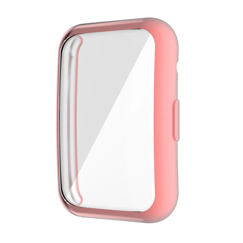 

For Huawei Watch Fit Strap Plated Cover Smartwatch Accessories TPU Soft Bumper Full Screen Glass Protector For Huawei Watch Fit