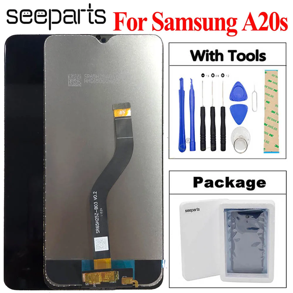 

Tested Working For SAMSUNG Galaxy A20s A207 A2070 SM-A207F LCD Display Screen Digitizer Assembly Repacement Parts For A20S