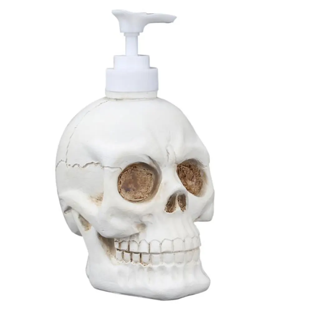 

Vintage Skull Shaped Refillable BottlesLiquid Dispenser Bottle Shampoo Body Washing Cream Shower Gel Storage Holder 350ML
