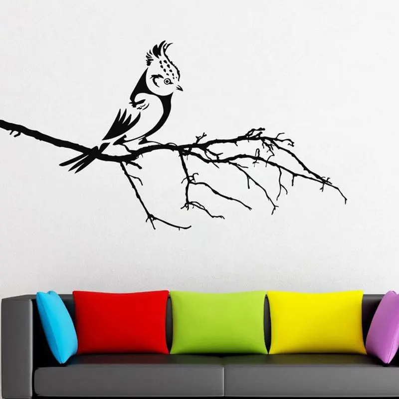 Наклейки на стену с изображением природы дерева птиц наклейки багажник