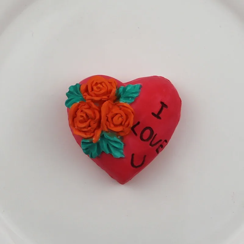 Любовь розовый силиконовая форма любовь мыло ручной работы Плесень Fondant