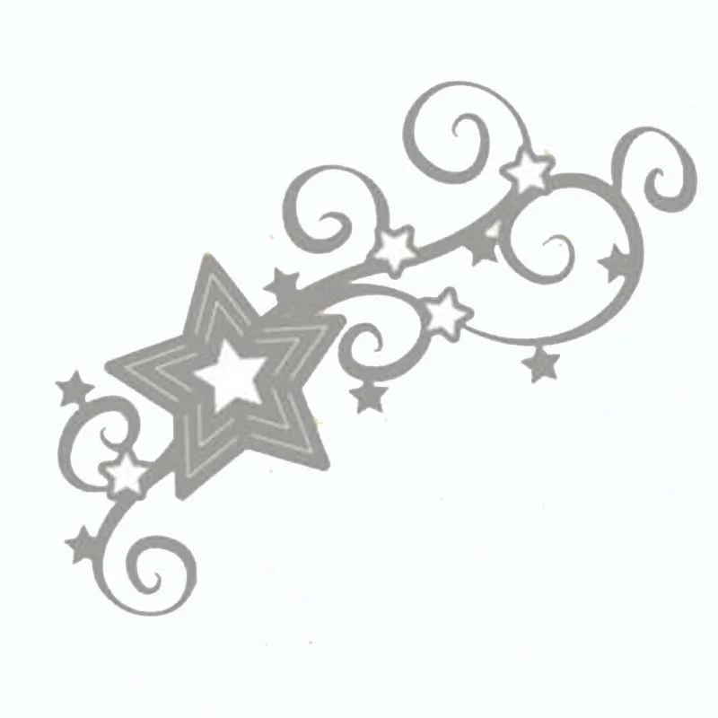 Металлические Вырубные штампы пентаграмма лоза вырезанная форма украшение для