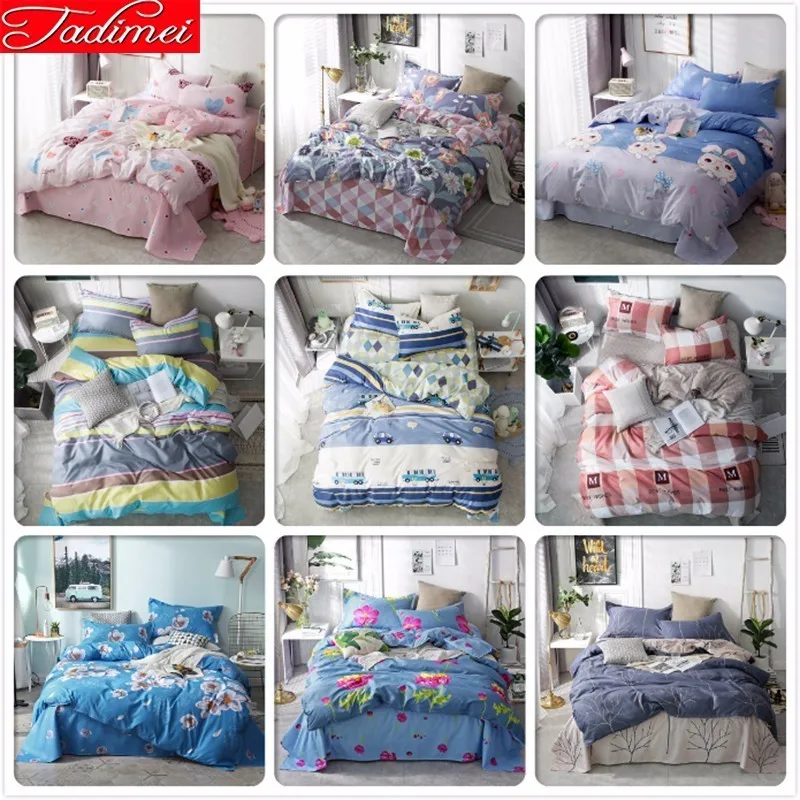 Новое модное одеяло покрывало 3/4 шт. комплект постельного белья для взрослых