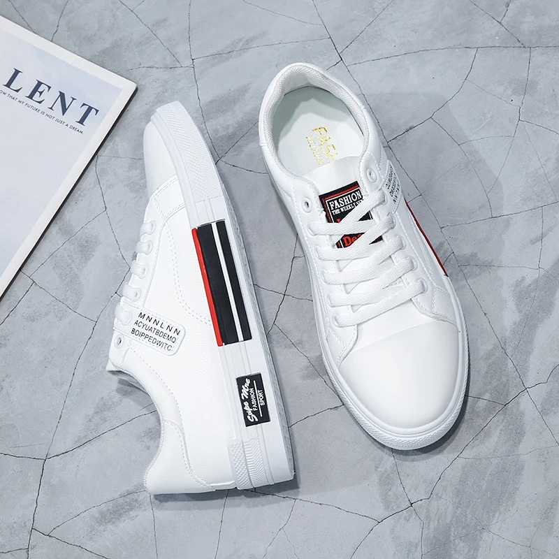 Beli Sepatu Pria Kasual Asli Sneakers Kasual Hitam Untuk Pria Sneakers Kulit Populer Sepatu Jalan Pria Dapat Dipakai Ukuran 39-44