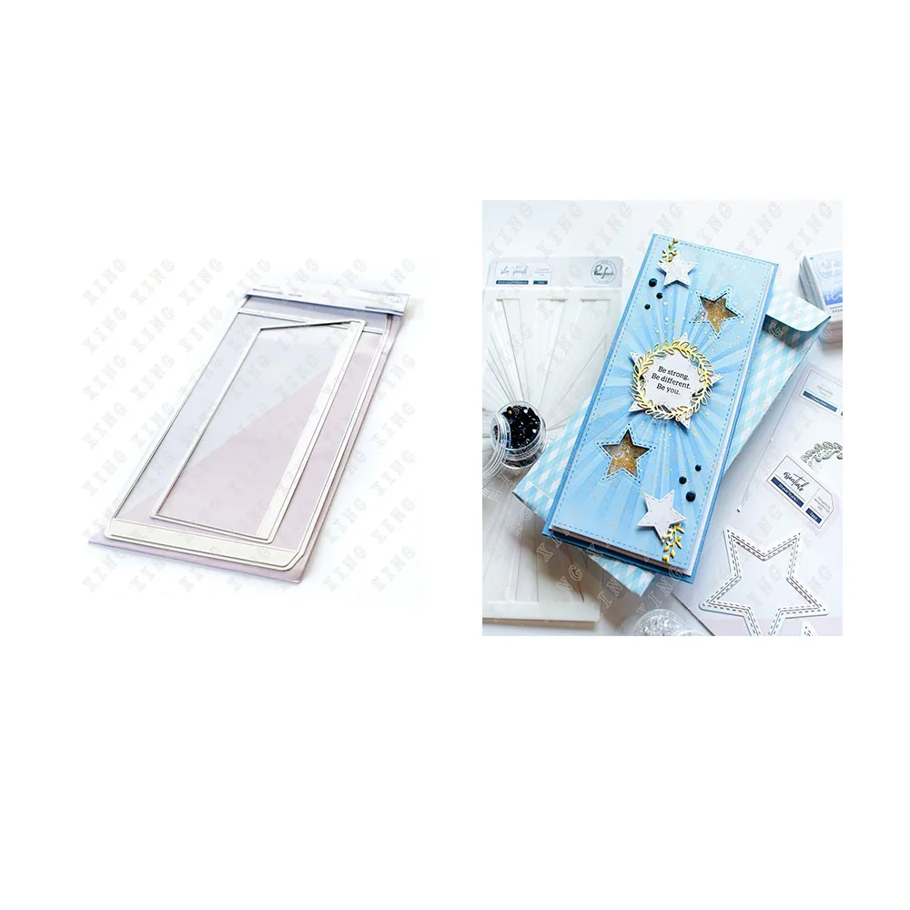 

Slimline Envelope Arrival New Metal Cutting Dies Scrapbook Diary Decoration Embossing Template Diy Greeting Card Handmade