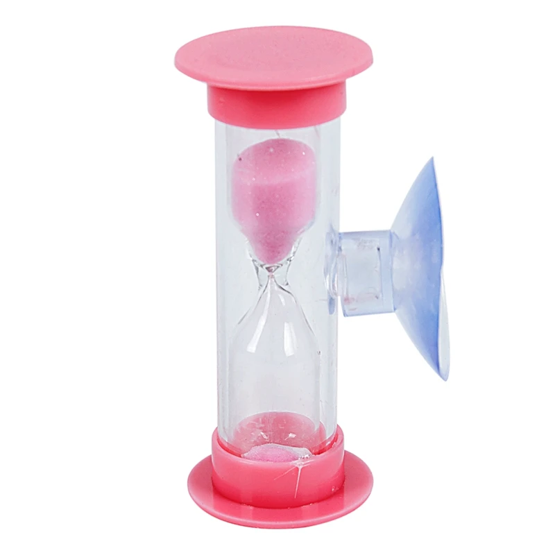 

6831 Toothbrush hourglass 3 minutes set 4 pcs hourglasses with vacuum cleaner For you and your children Family set in the colors