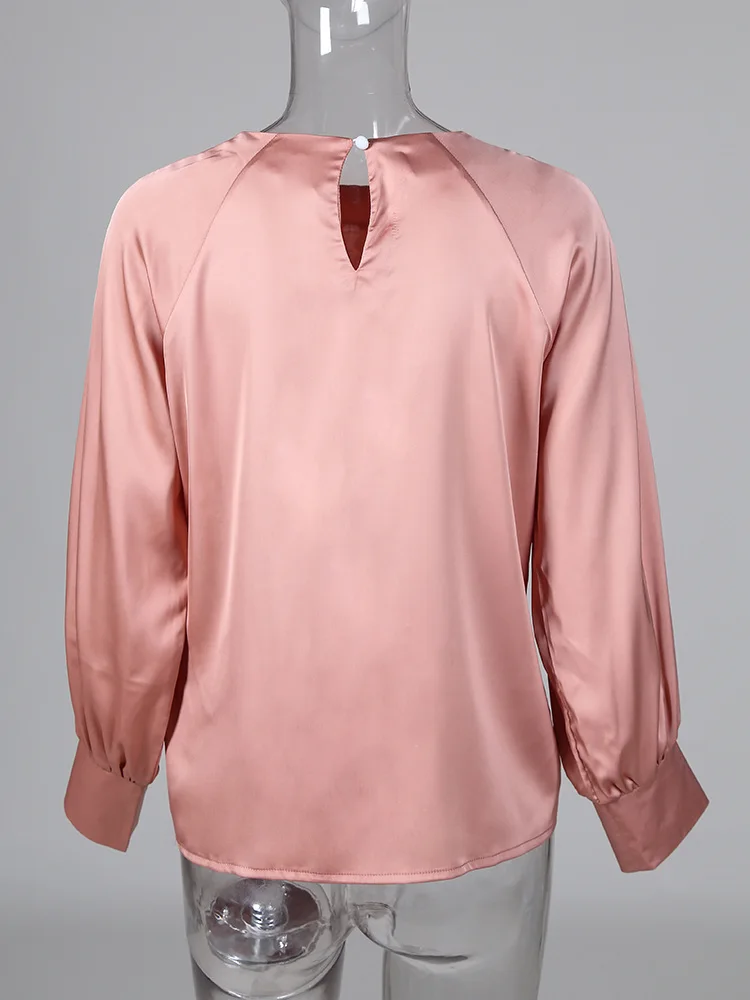 Осень 2019 женский элегантный топ для отдыха базовая Женская рабочая одежда OL