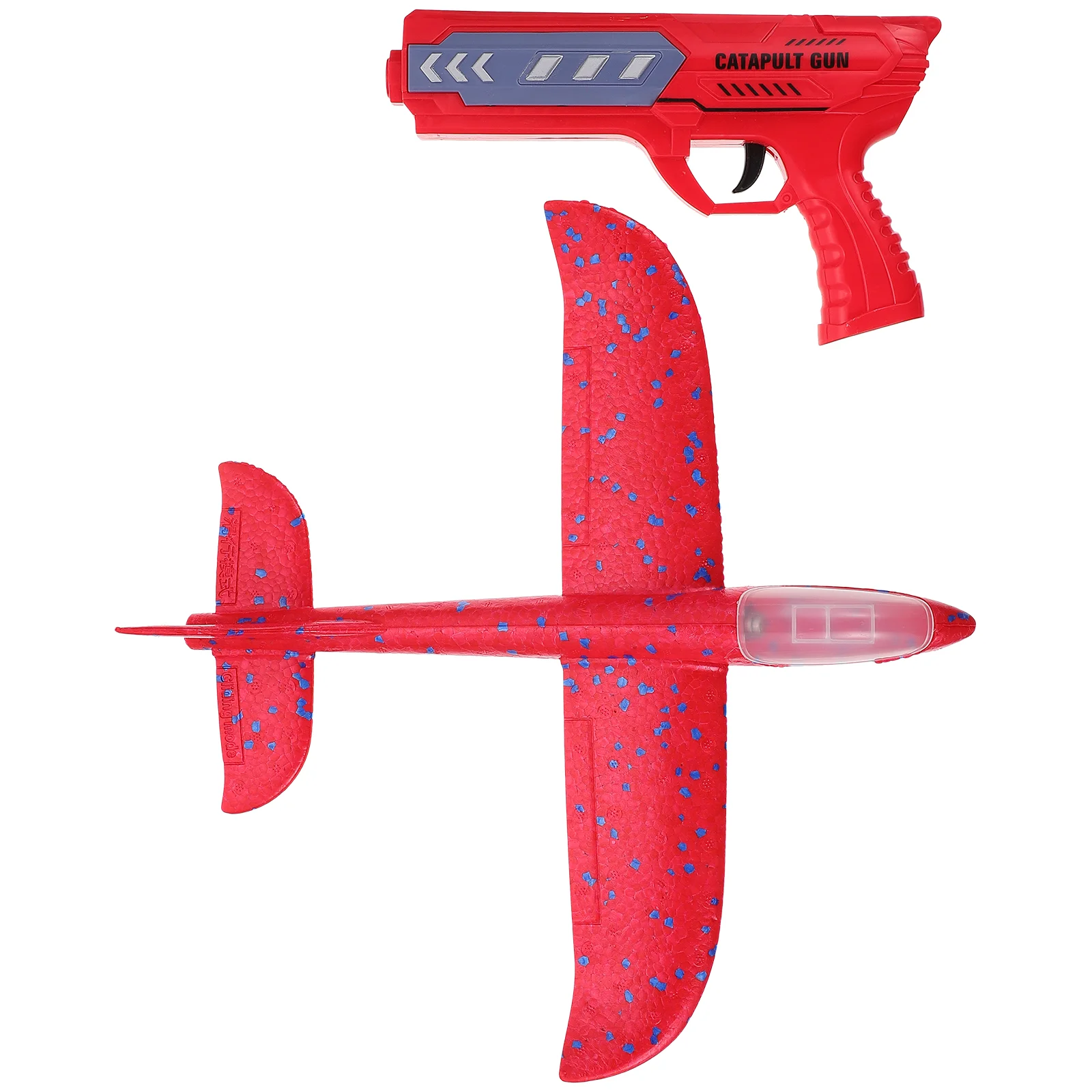 

1 Set of Popgun Plane Plaything Children Outdoor Launching Shooting Game
