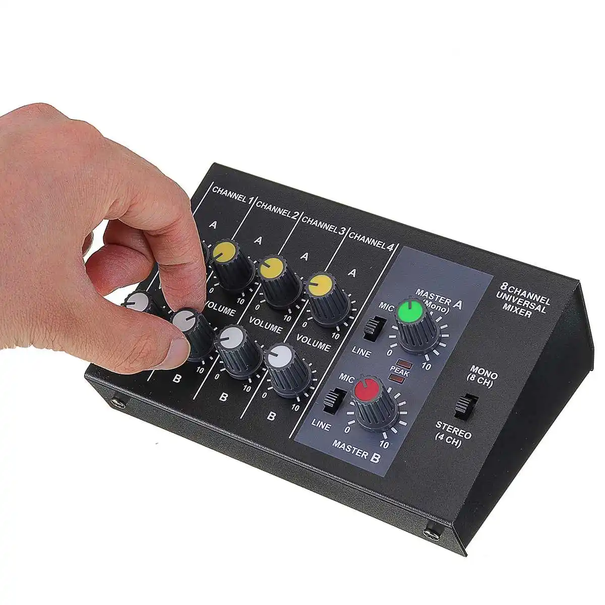 Мини Портативный аудио DJ микшер 8-канальный сетевой видеорегистратор USB DJ звук 48В микшерный пульт усилитель для ТВ DVD/VCD/Радио караоке ktv матч Вечерние