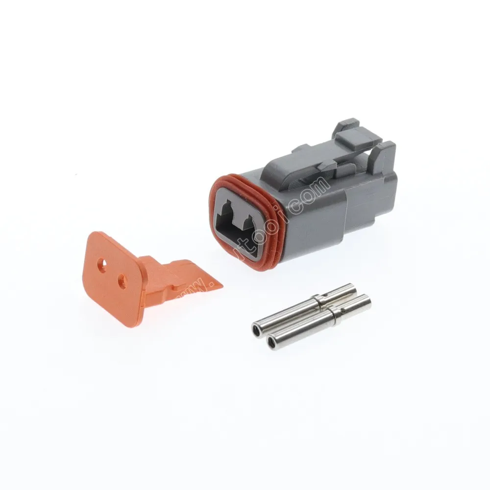 100 комплектов DT06-2S 2 Pin Female Deutsch DT Series набор водонепроницаемых коннекторов в