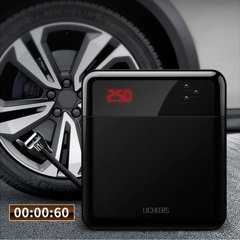 Интеллектуальный автомобильный воздушный компрессор 30 цилиндрический надувной