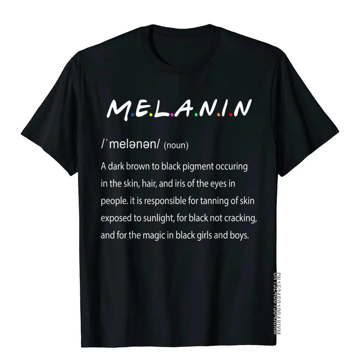Черная Женская и мужская Подарочная футболка Melanin футболки Новое поступление