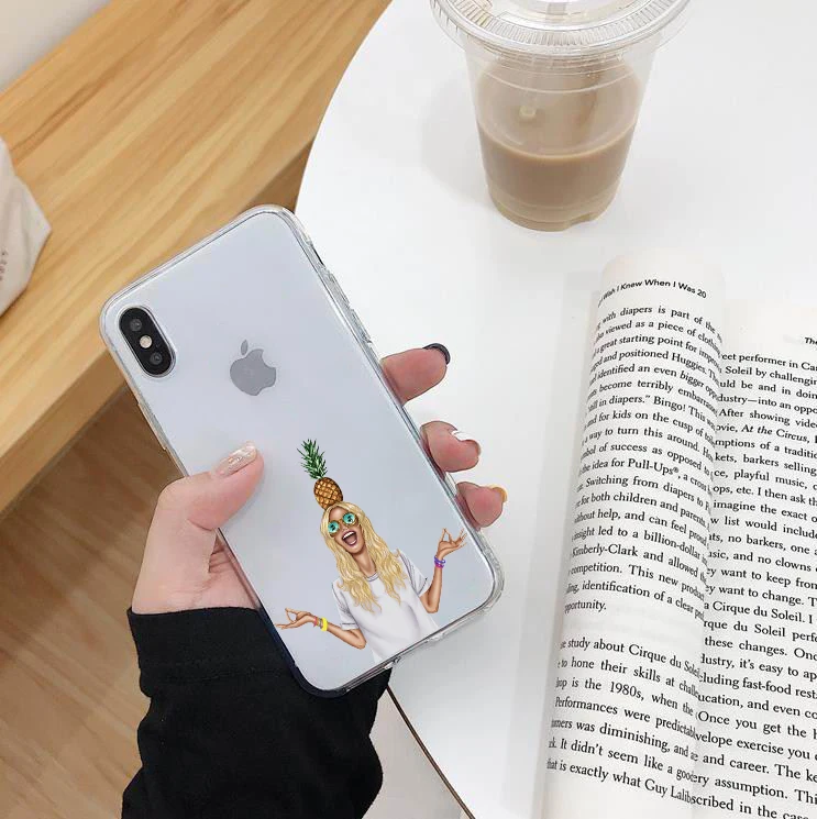 Модный дизайнерский женский силиконовый чехол накладка для iPhone 8 7 6 S Plus X XS