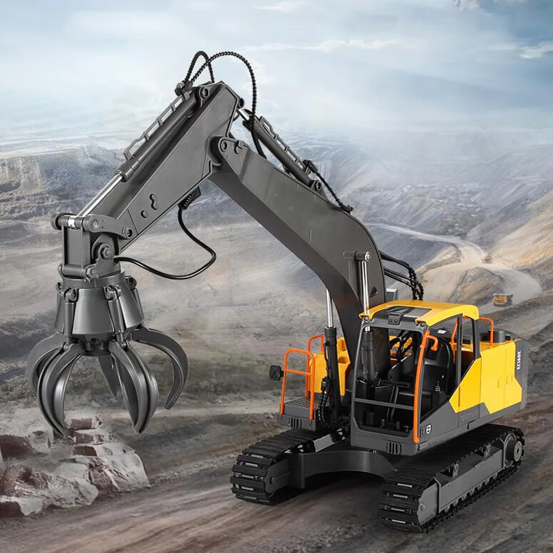 Детская игрушка с дистанционным управлением сплав экскаватор модель три в одном