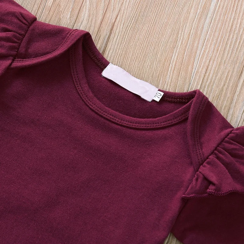 Осенняя одежда для маленьких девочек детский комбинезон с длинными