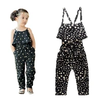 baby girl jumpsuit girls one piece polka dot clothes children girl overalls kid backless pants outfit