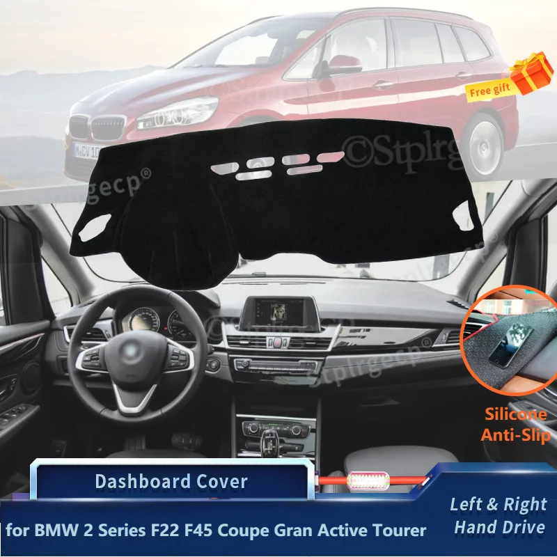

Для BMW 2 серии F22 F45 Coupe Gran Active силиконовый Противоскользящий коврик для приборной панели коврик для защиты от солнца Dashmat защита от ультрафиол...