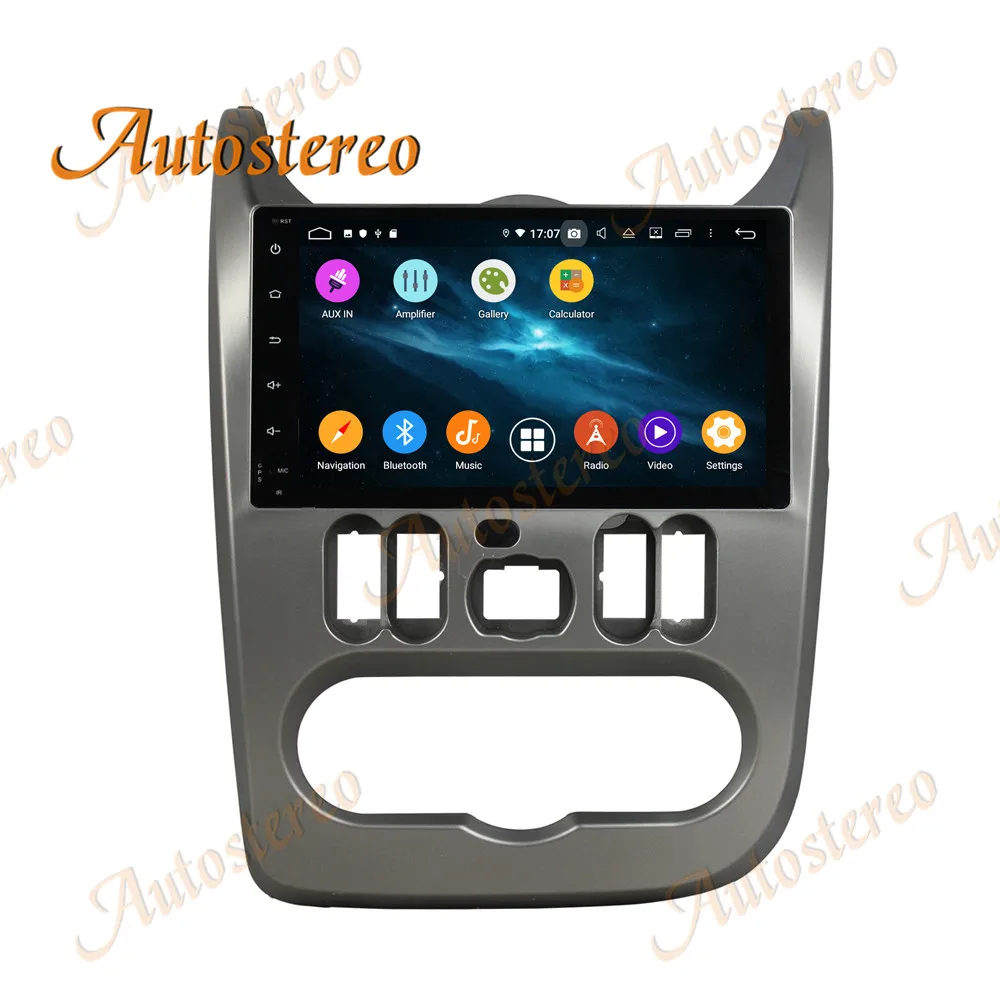 Автомобильный без DVD-плеера Android 9 8 Core GPS-навигация для Renault Duster 2015-2016 стерео