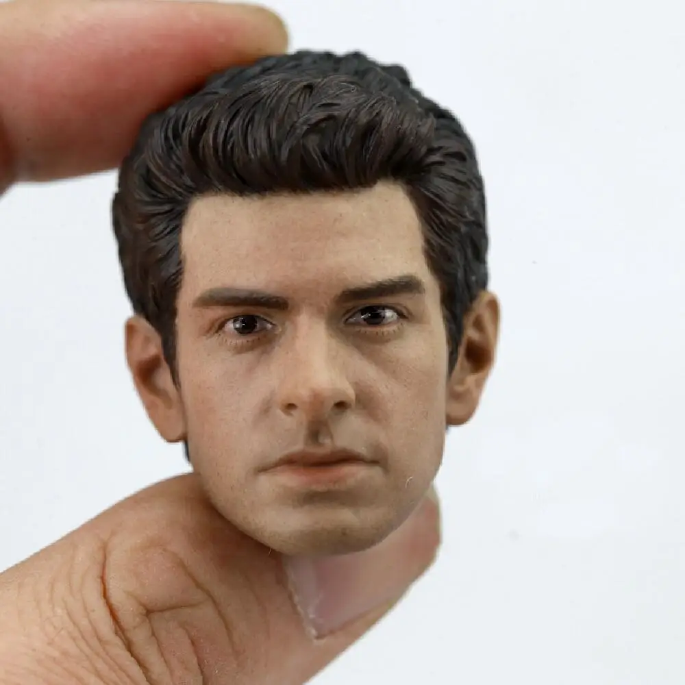 Cabeza tallada a escala 1/6 de Peter Parker, James Garfield, modelo masculino de PVC adecuado para figura de acción de 12 pulgadas, muñeca corporal
