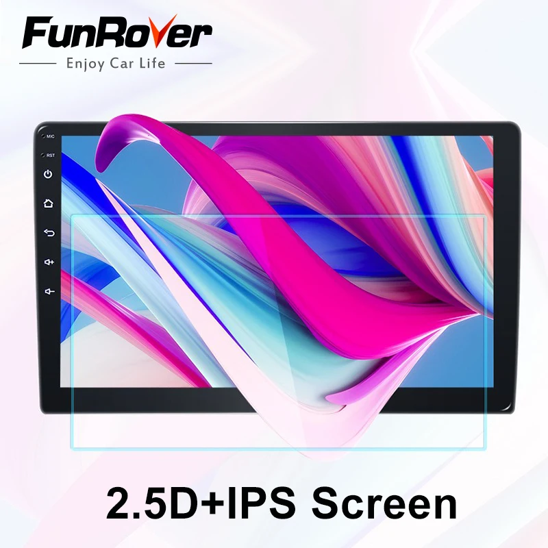 Funrover 2.5D + IPS автомобильный радиоприемник мультимедийный dvd плеер Android 9 0 навигация