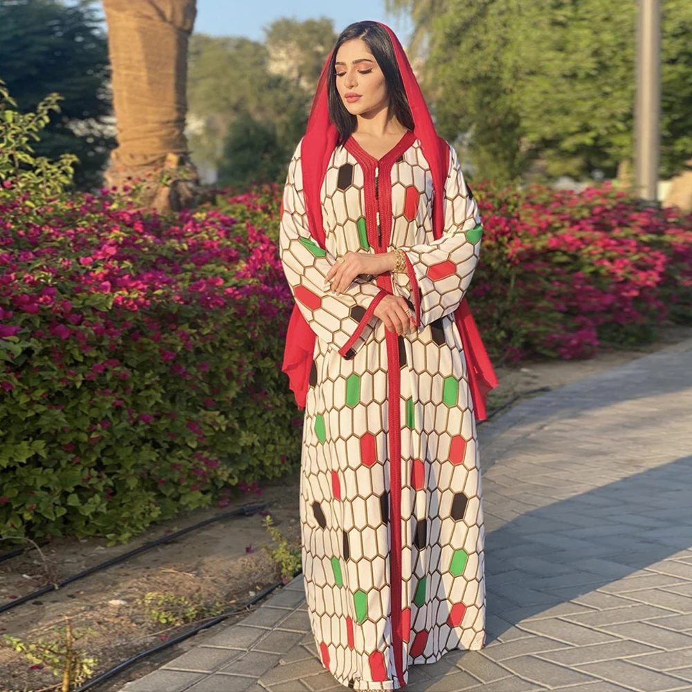 

Кафтан Абая Дубай Турция модное платье в африканском стиле платья-Макси абаи для женщин ислама халат Longue Femme Musulman De режим