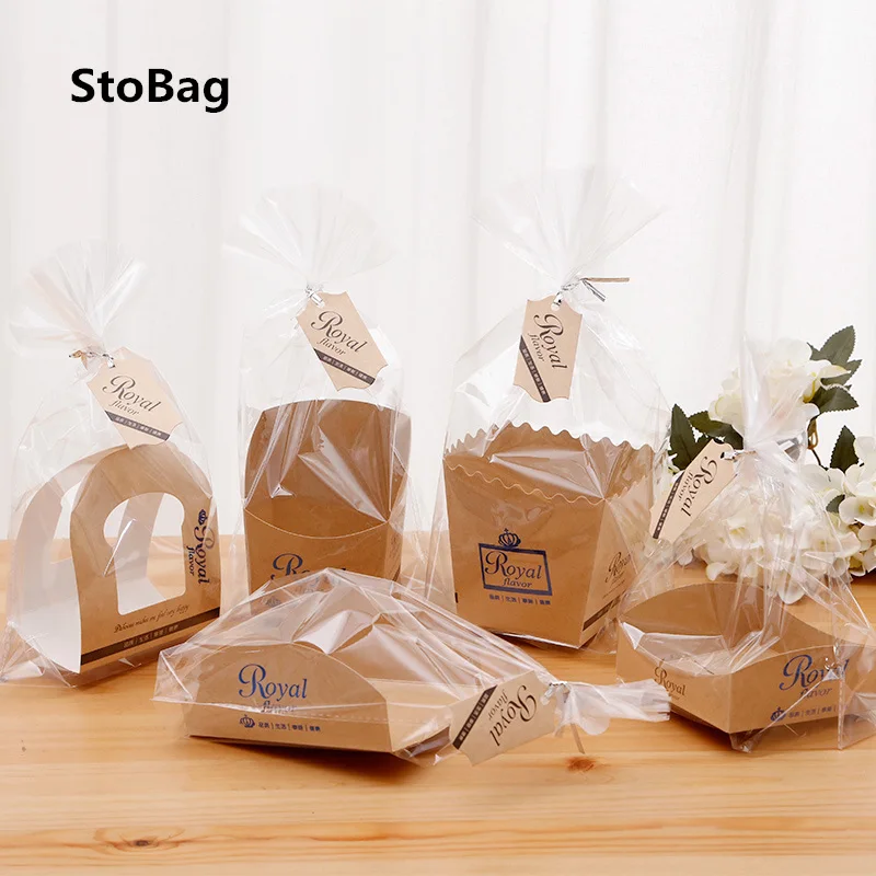 StoBag 20 шт. пакеты для упаковки хлеба закусок коробочка кондитерских изделий