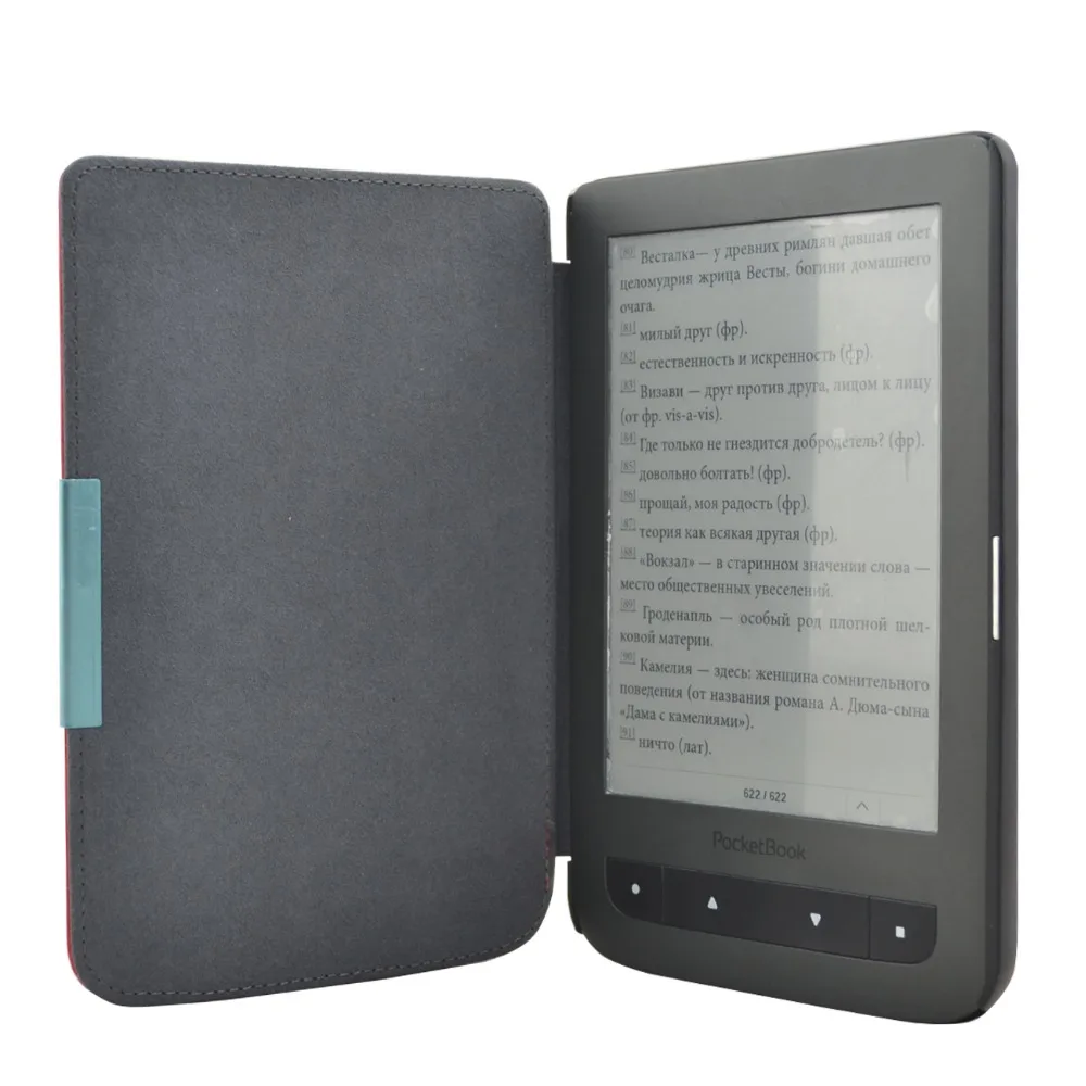 Супер тонкий pu кожаный чехол-накладка с принтом для pocketbook basic 3 614 615 plus чехол 6 ''читалка+ Защитная пленка для экрана