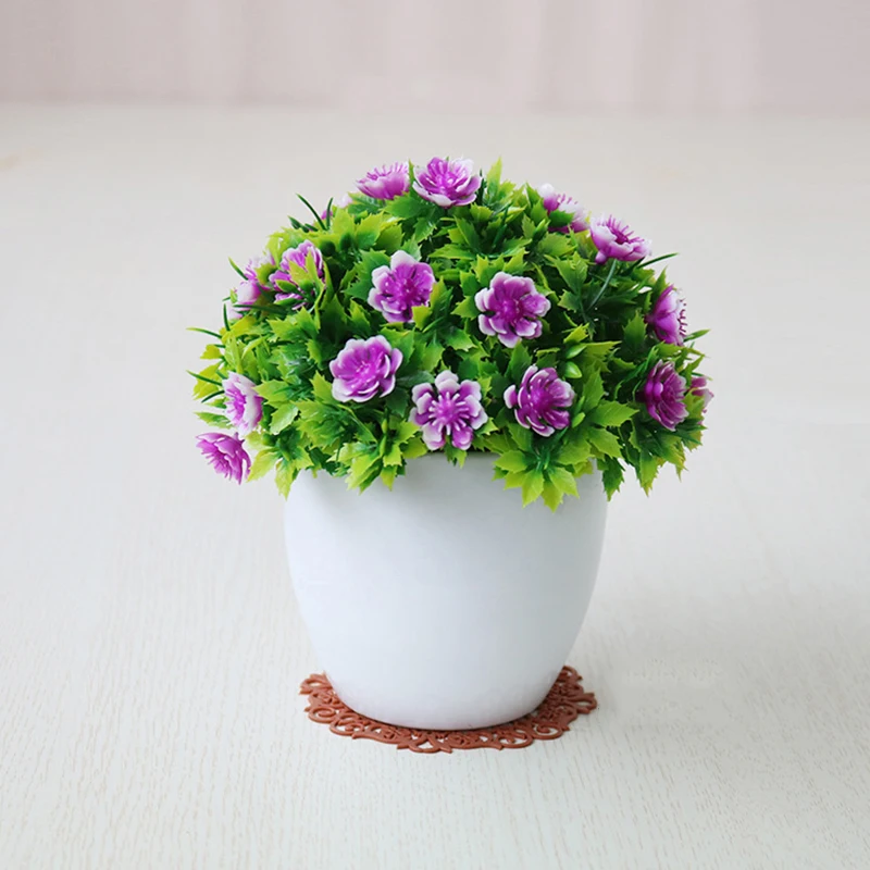 Home Simulation Bonsai Artificial Potted Flower Plant Garden Decorations Floral | Дом и сад