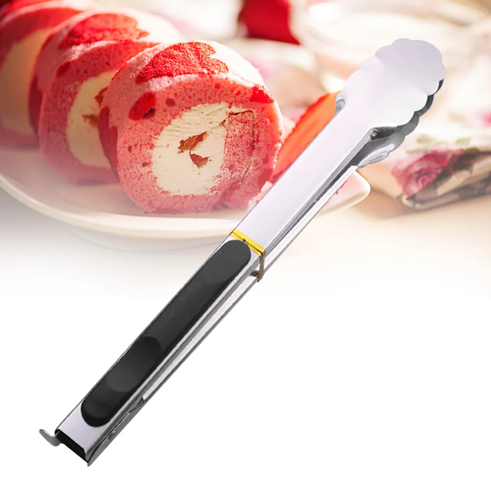 Barbecue Clip Easy Clean Home Kitchen Handheld Grilling Frying BBQ Outdoor Camping Cooking Tongs Stainless Steel Food Restaurant |