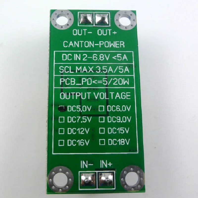 

TB335 3.5A DC 3V 3.3V 3.7V to 5V Step Up Boost Module for LED Moter Li Solar Charger